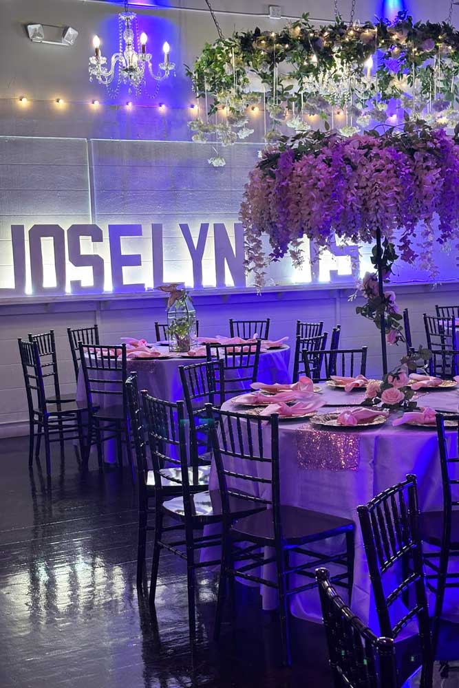 Decorative arch framing the dance floor
