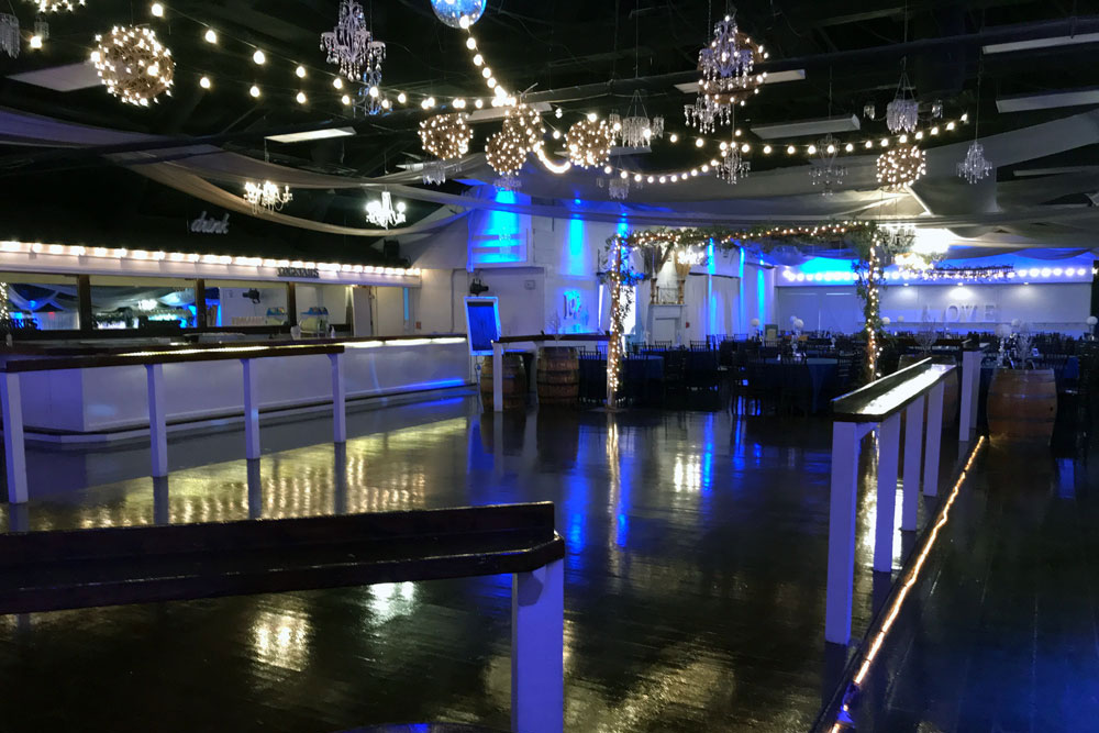 Accent lighting matching event colors